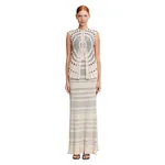 Acler Rendell Skirt in Charcoal With Pewter