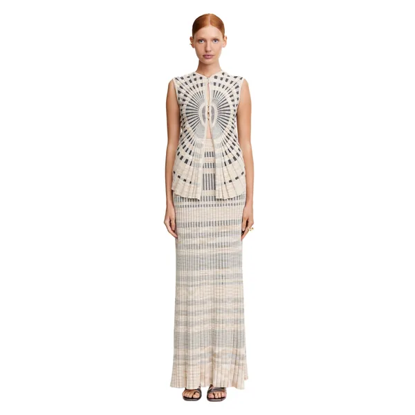 Rendell Skirt in Charcoal With Pewter