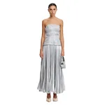Acler Rockland Midi Dress in Dove Metallic