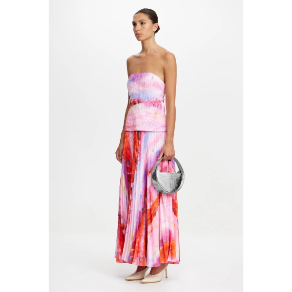 Acler Rockland Midi Dress in Violet Canvas, view 2