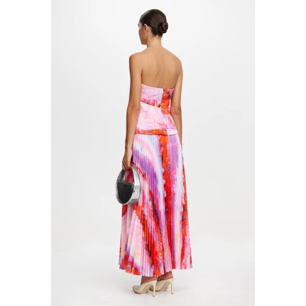 Acler Rockland Midi Dress in Violet Canvas, view 3