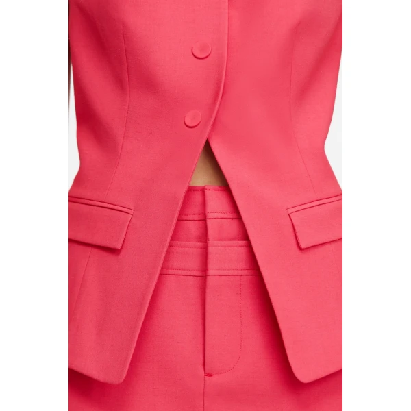 Acler Rodborough Vest in Pomegranate, view 4