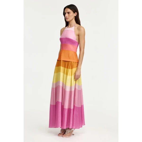 Acler Rourke Maxi Dress in Gelati Mix, view 2