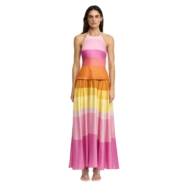 Acler Rourke Maxi Dress in Gelati Mix