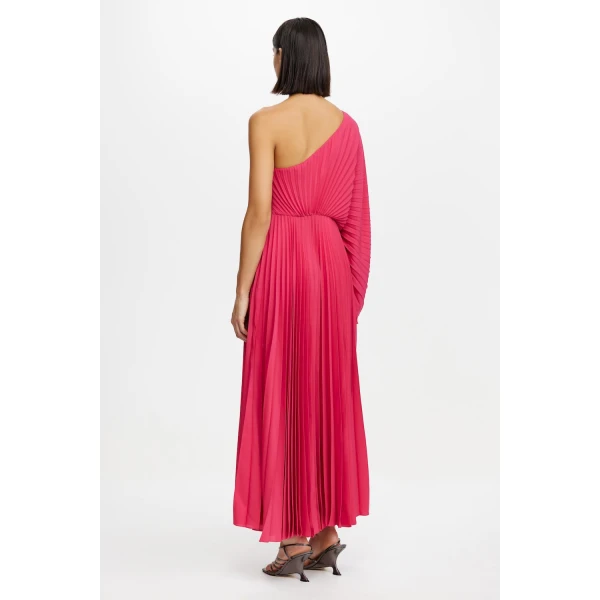 Acler Sadgill Maxi Dress in Berry Pink, view 3
