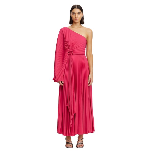 Acler Sadgill Maxi Dress in Berry Pink