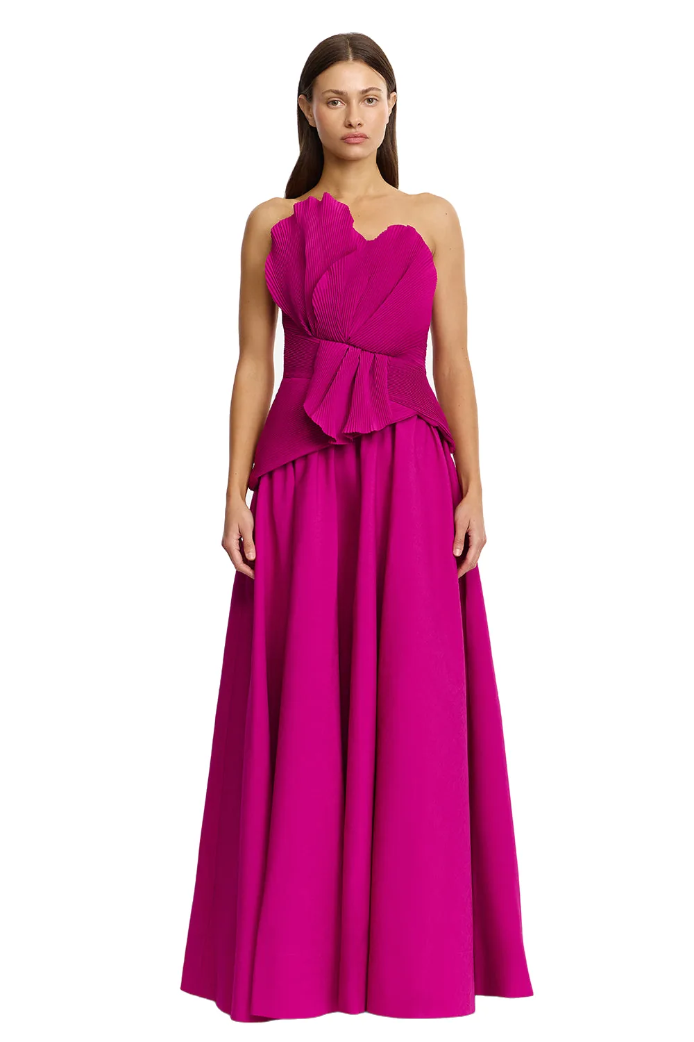 Acler Sageston Gown in Iris, Purple Dresses