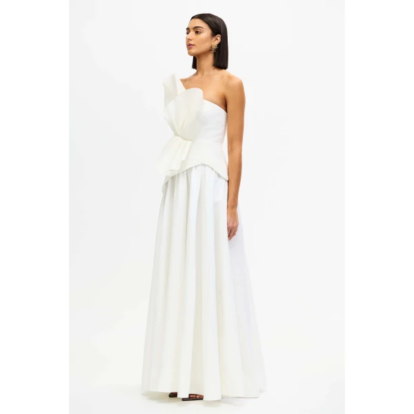 Acler Sageston Gown in Ivory, view 2