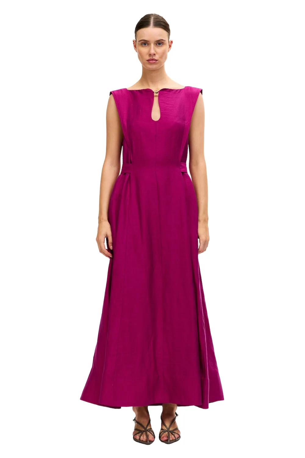 Acler Salle Maxi Dress in Iris, Pink Dresses