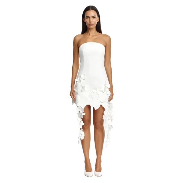 Acler Sandia Mini Dress in Ivory