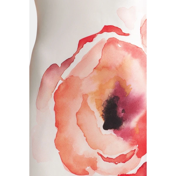 Acler Sandon Midi Dress in Berry Poppy Fleur, view 4
