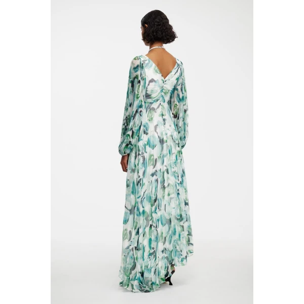 Acler Sandywell Maxi Dress in Teal Grove, view 3