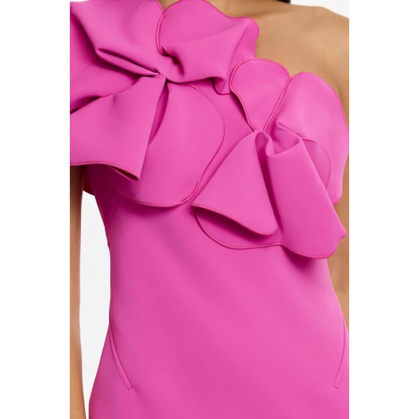 Acler Santani Maxi Dress in Pink Topaz, view 4