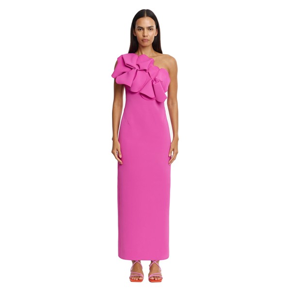 Acler Santani Maxi Dress in Pink Topaz