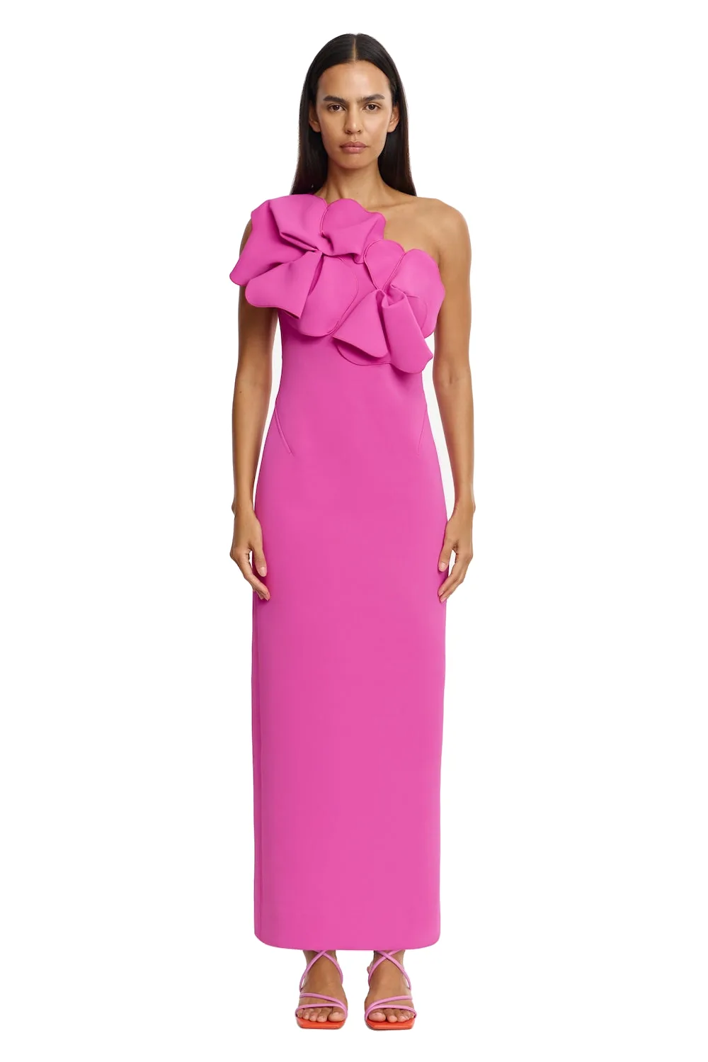 Acler Santani Maxi Dress in Pink Topaz, Pink Dresses