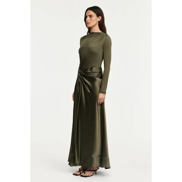 Acler Shiren Maxi Dress in Pecan, view 2