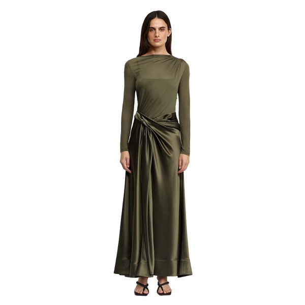 Acler Shiren Maxi Dress in Pecan