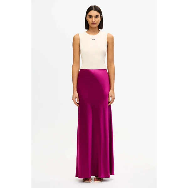 Acler Shortgreen Maxi Skirt in Iris, view 4