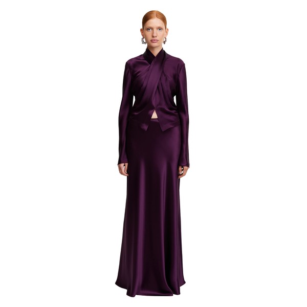 Acler Soroba Maxi Skirt in Fig