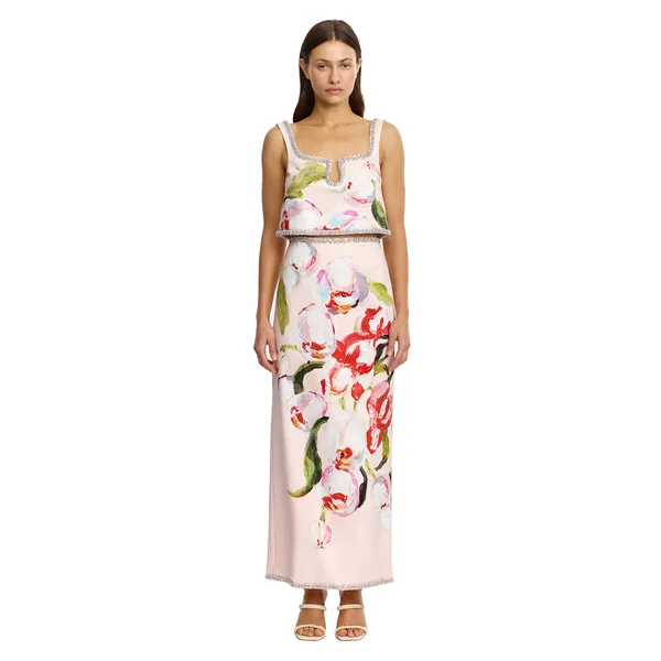 Southacre Maxi Skirt in Cherry Medley