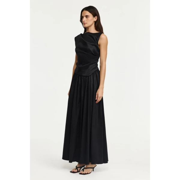 Acler Stopes Maxi Dress in Black, view 2