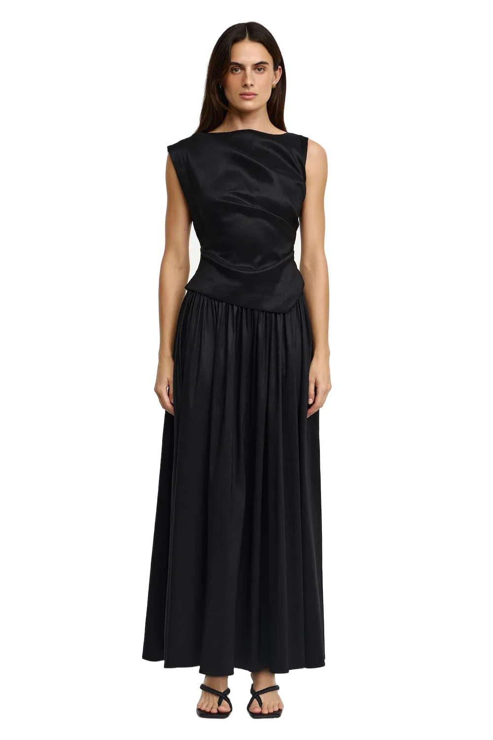 Acler Stopes Maxi Dress in Black, Black Dresses