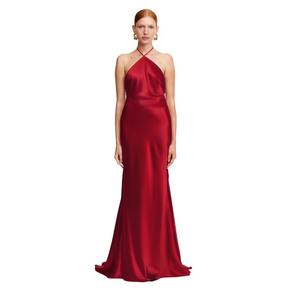 Acler Tarnacre Gown in Crimson