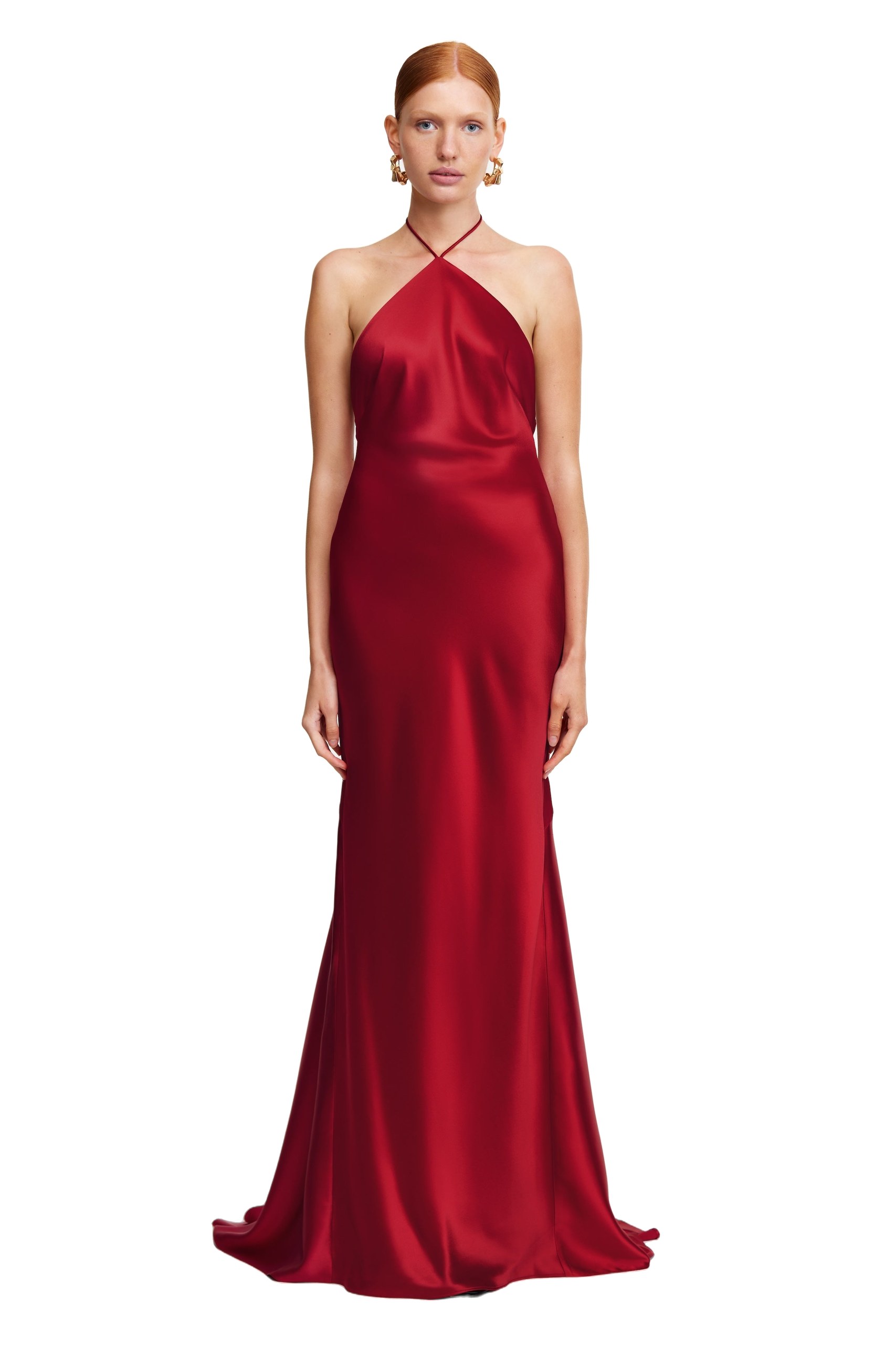 Acler Tarnacre Gown in Crimson, Red Dresses