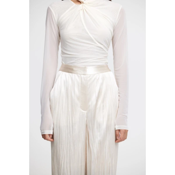 Acler Tifty Pant in Pearl, view 4