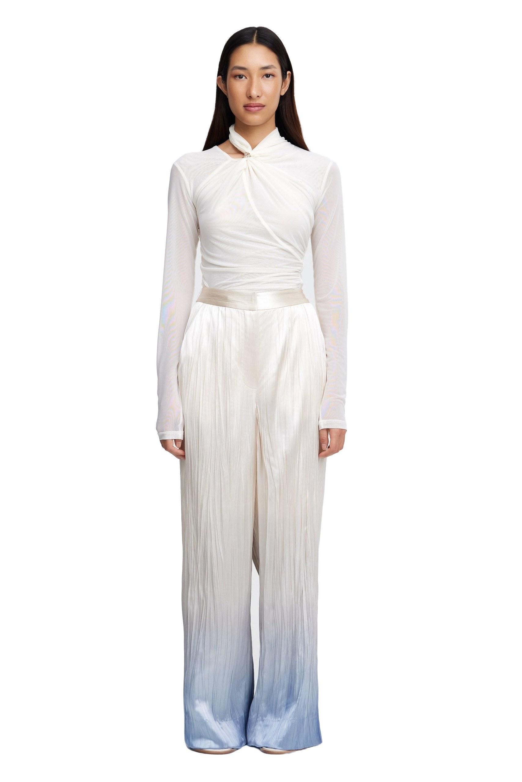 Acler Tifty Pant in Pearl, Ivory Pants