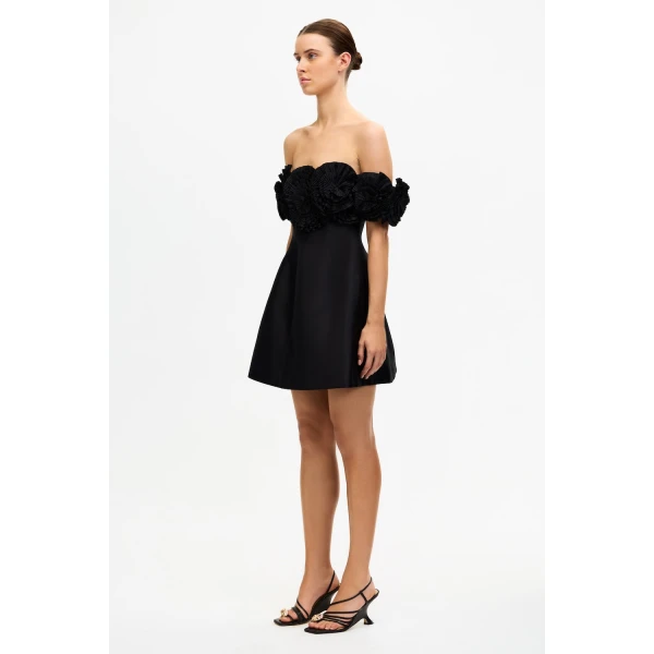 Acler Trusley Mini Dress in Black, view 2