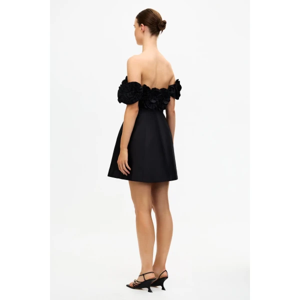 Acler Trusley Mini Dress in Black, view 3