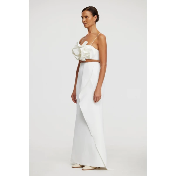 Acler Underwood Maxi Skirt in Ivory, view 2
