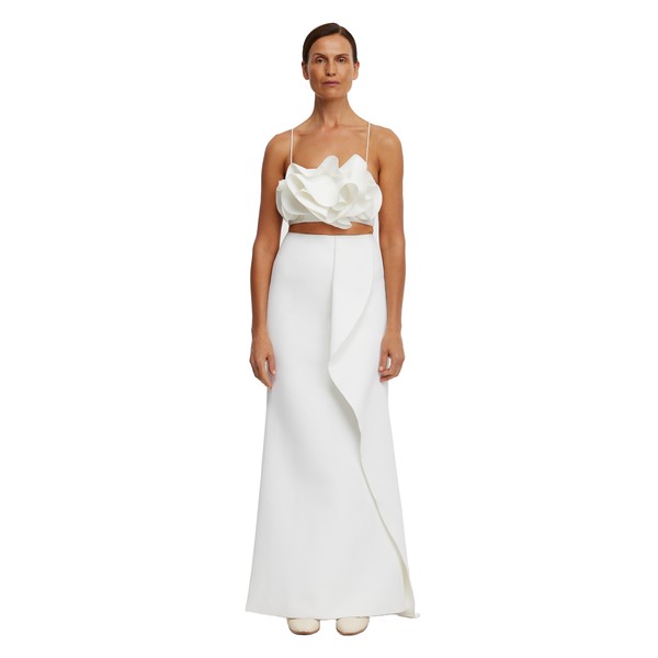 Acler Underwood Maxi Skirt in Ivory