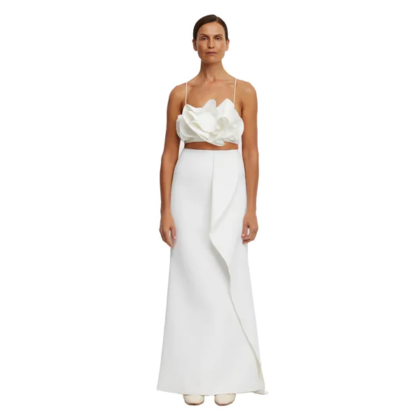 Underwood Maxi Skirt in Ivory