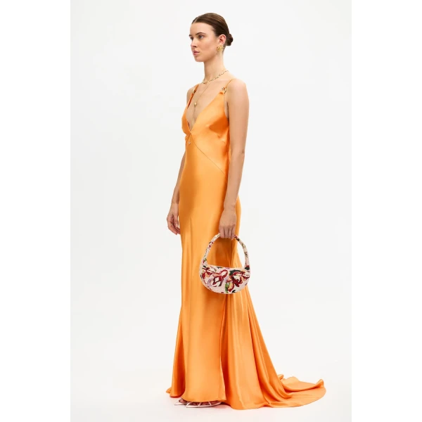 Acler Utterby Maxi Dress in Fanta, view 2