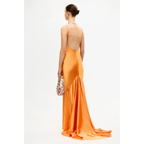 Acler Utterby Maxi Dress in Fanta, view 3