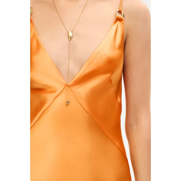 Acler Utterby Maxi Dress in Fanta, view 4