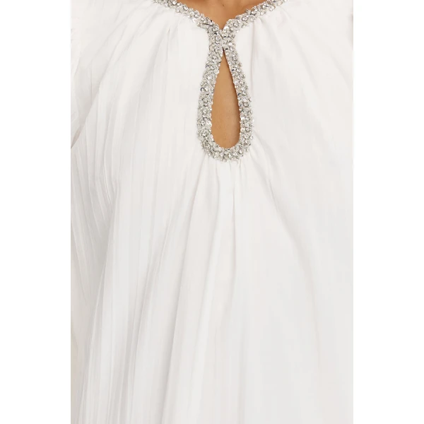 Acler Viola Maxi Dress in Ivory, view 4