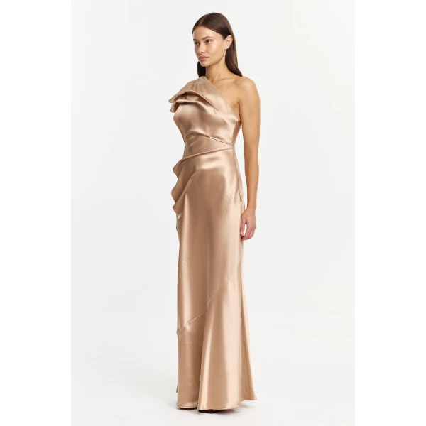 Acler Werona Maxi Dress in Champagne, view 2