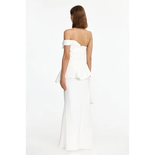Acler Westhart Maxi Dress in Ivory, view 3
