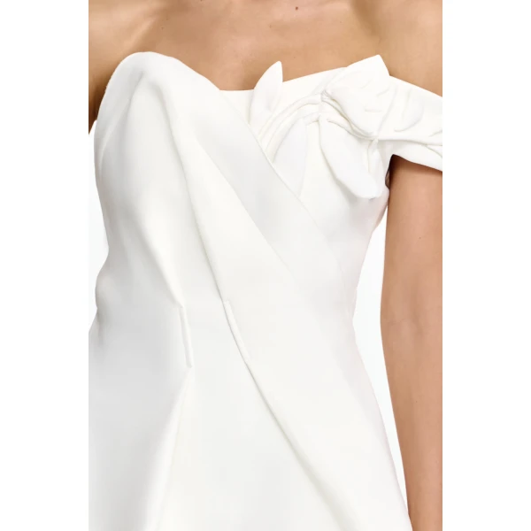 Acler Westhart Maxi Dress in Ivory, view 4