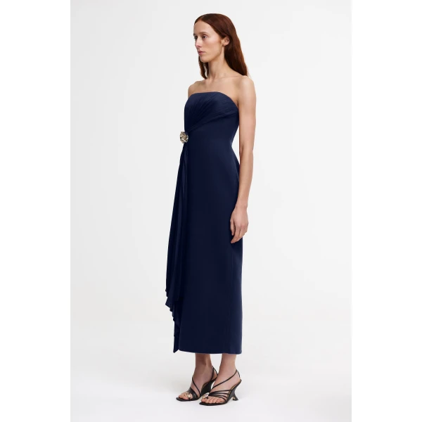 Acler Whitnell Midi Dress in Navy, view 2