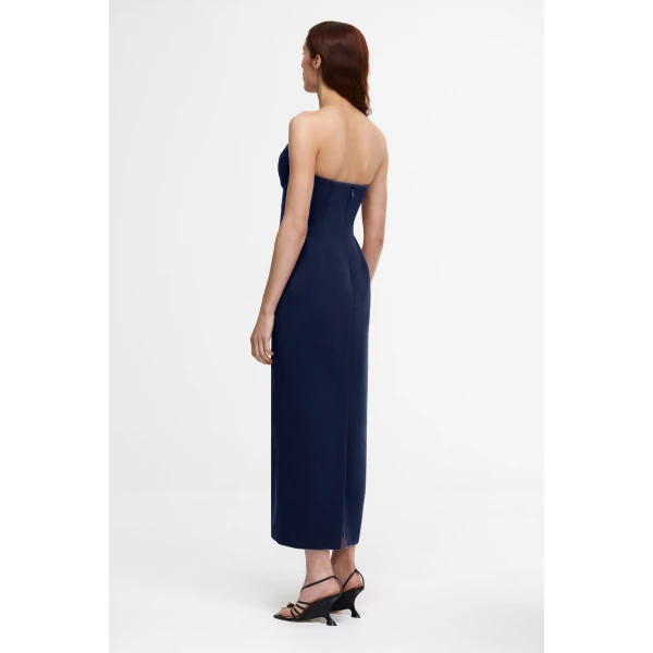 Acler Whitnell Midi Dress in Navy, view 3