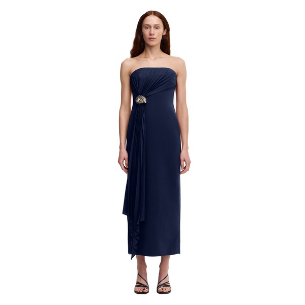 Acler Whitnell Midi Dress in Navy