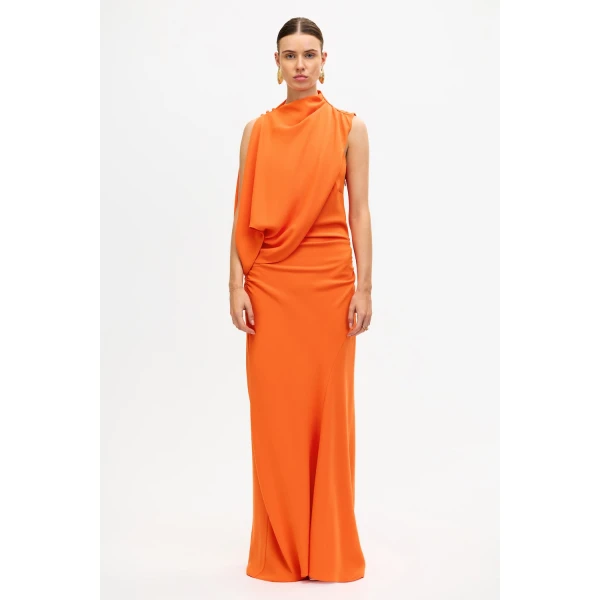 Acler Wilcott Maxi Dress in Fanta, view 2