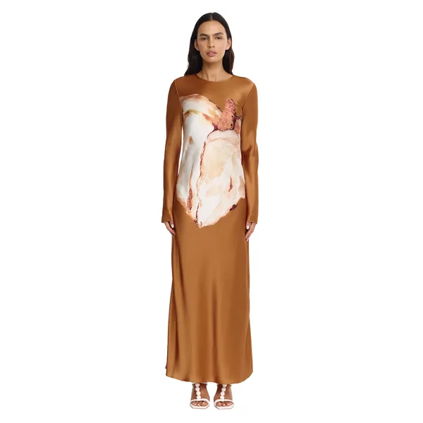 Wittonhill Maxi Dress in Caramel Arum Lily
