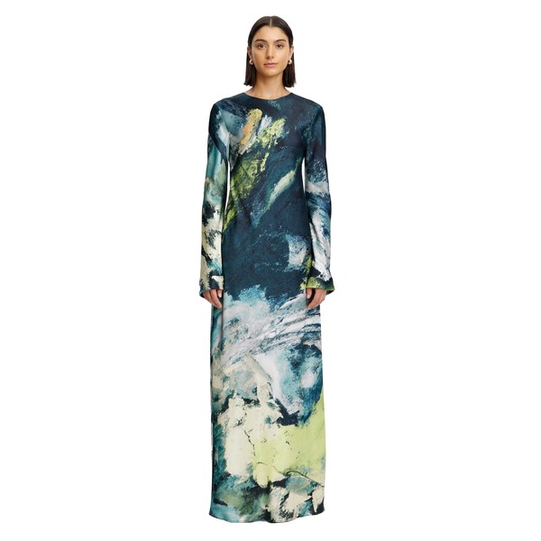 Acler Wittonhill Maxi Dress in Citrus Canvas