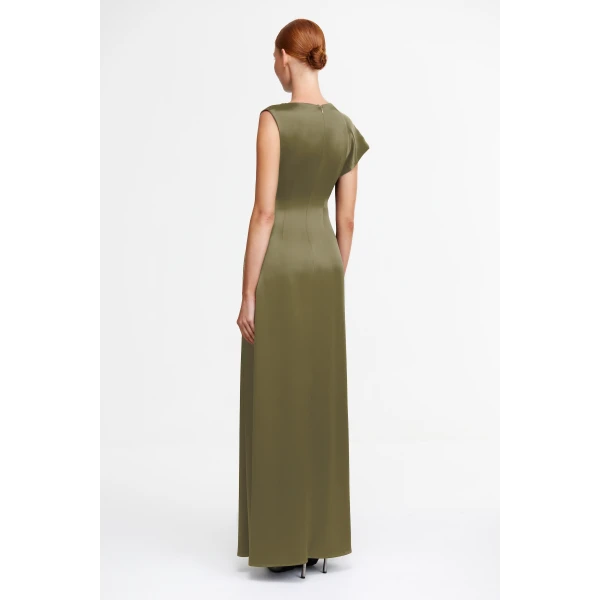 Acler Wombridge Maxi Dress in Olive, view 3