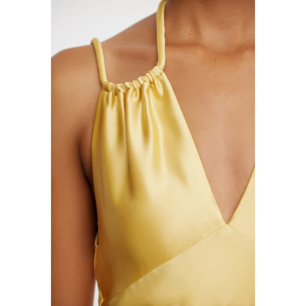 Acler Woodlake Maxi Dress in Sun Yellow, view 4